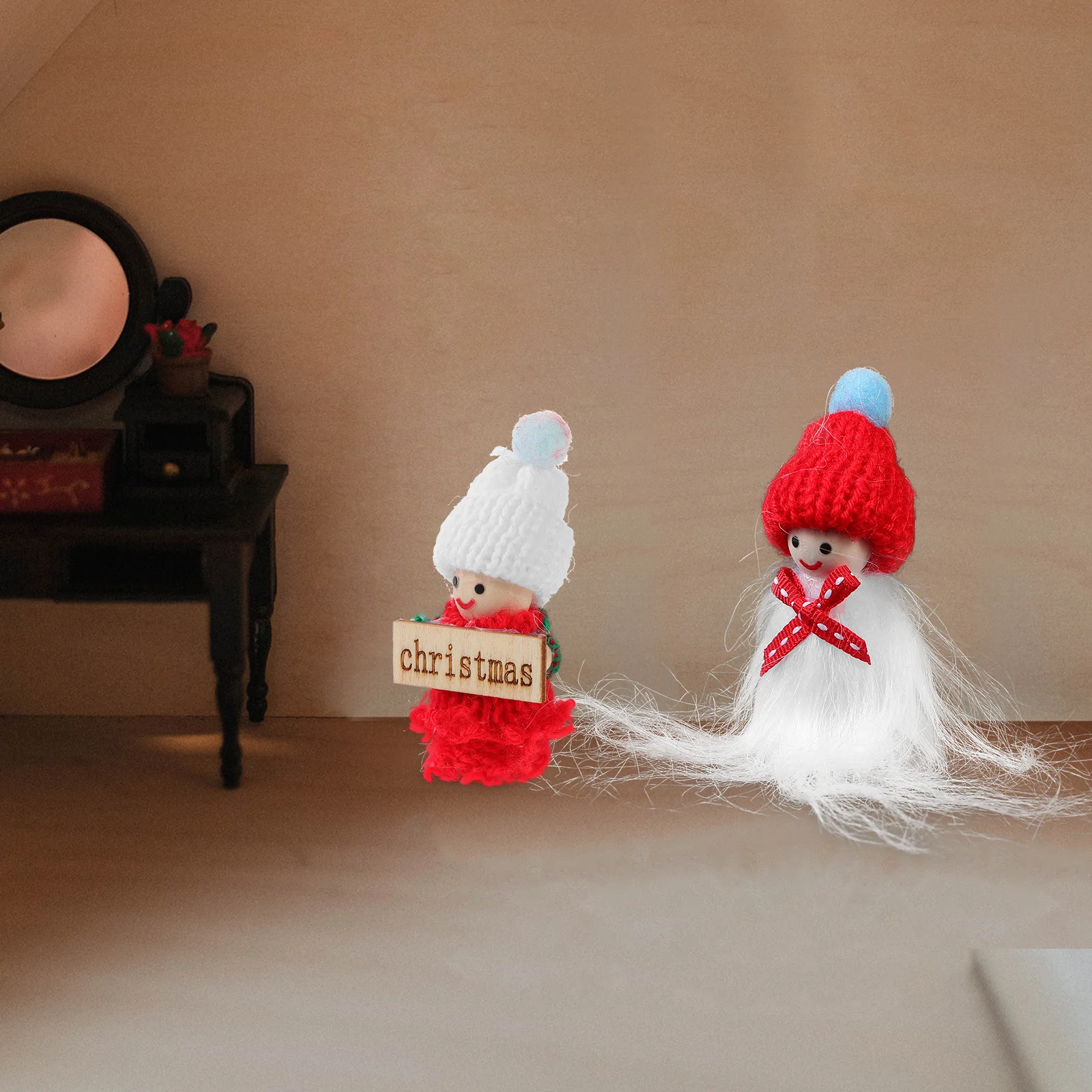 2 шт. аксессуары для кукольного домика рождественских украшений маленькие