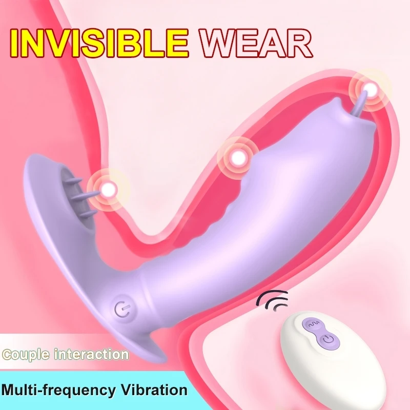 

Invisible Vibrator For Women Licking Remote Control Wearable Dildo Clit Stimulate Panties Vibrating Female Masturbator Sex Toys