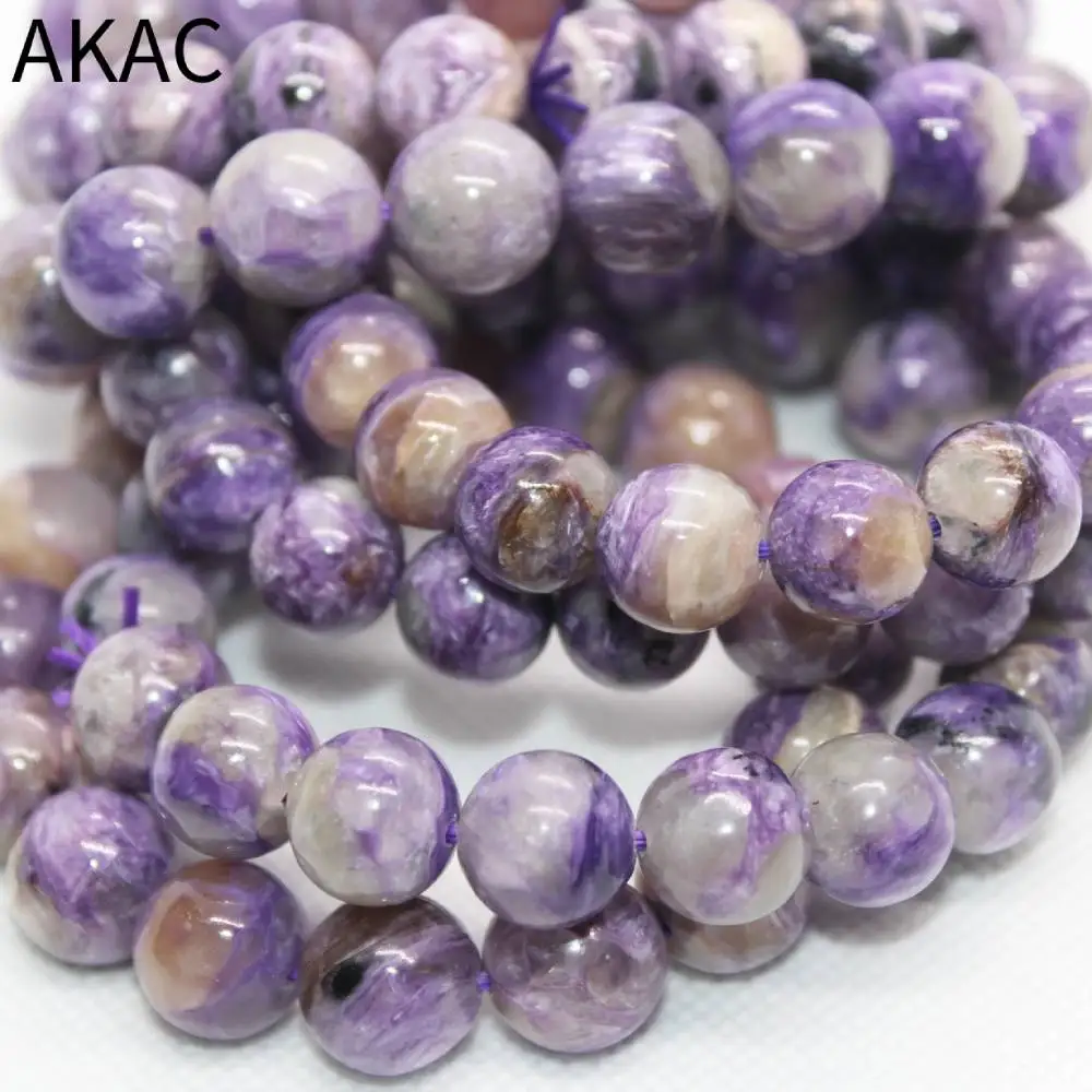 

AKAC approx11-12mm Natural charoite bracelet beads gemstone