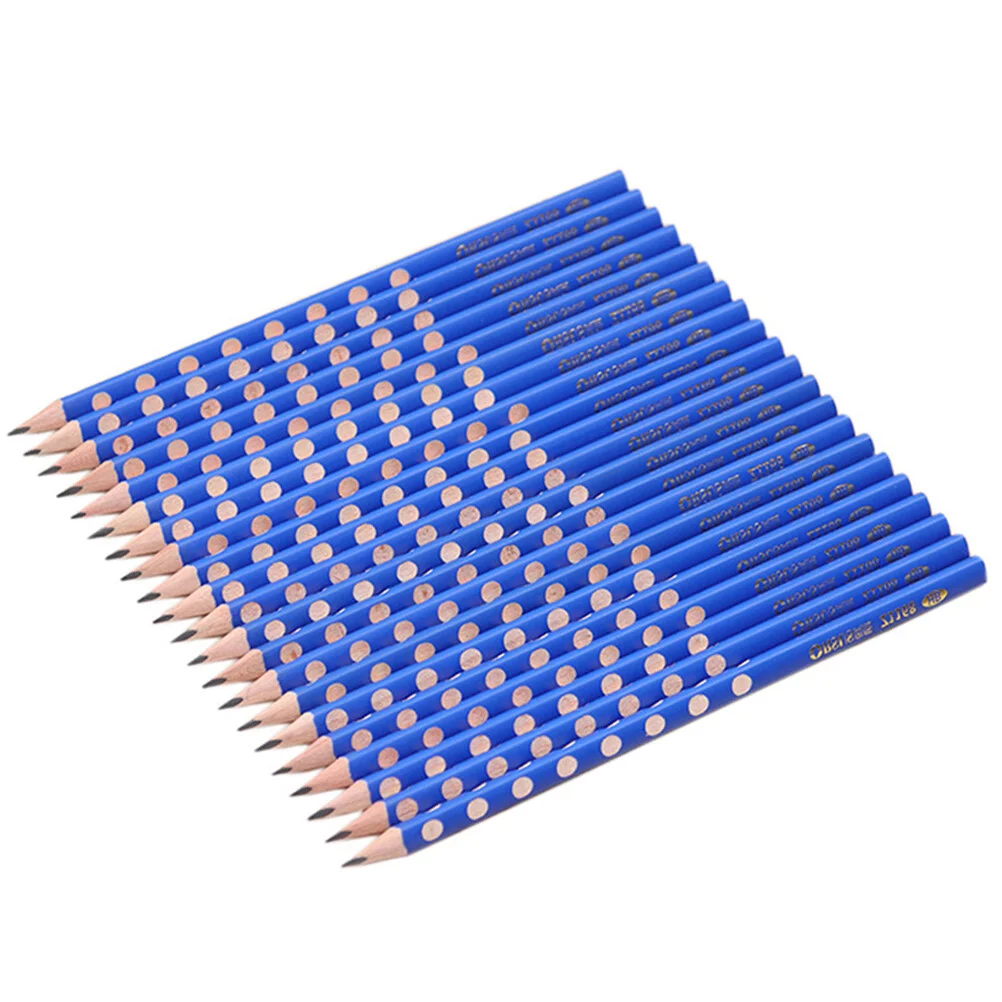 

12pcs Triangle Holes Correction Writing Posture School Office Stationery (Blue)