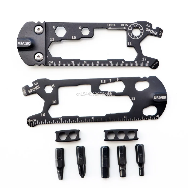 

Multifunctional Hex Wrench Screwdriver EDC Bicycle Repair Cycling Fixture All-Steel Mini Combination Tool Card tools set
