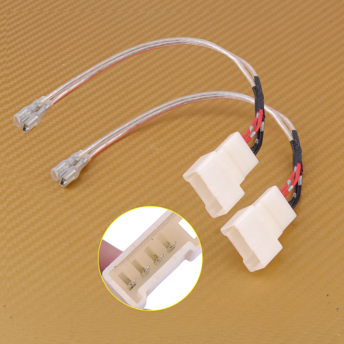 

1 пара, переходник для кабелей для дверных твитеров, подходит для Scion tC Toyota Rav4 Sienna Camry Sienna Corolla 4runner Avalon Tacoma