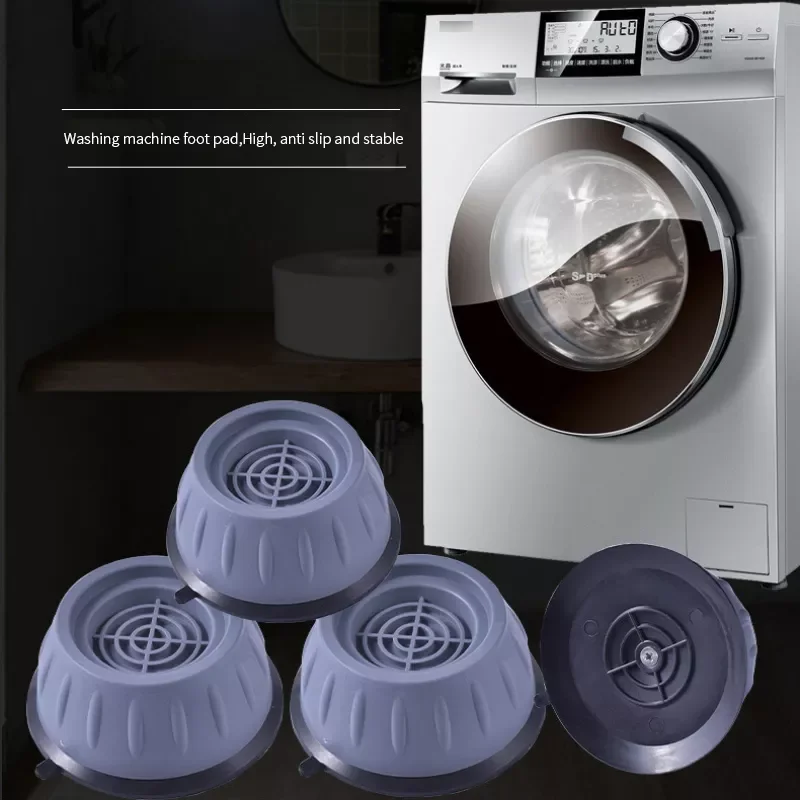 

2023NEW 4Pcs Anti Vibration Feet Pads Rubber Legs Slipstop Silent Skid Raiser Mat For Washing Machine Support Dampers Stand Acce