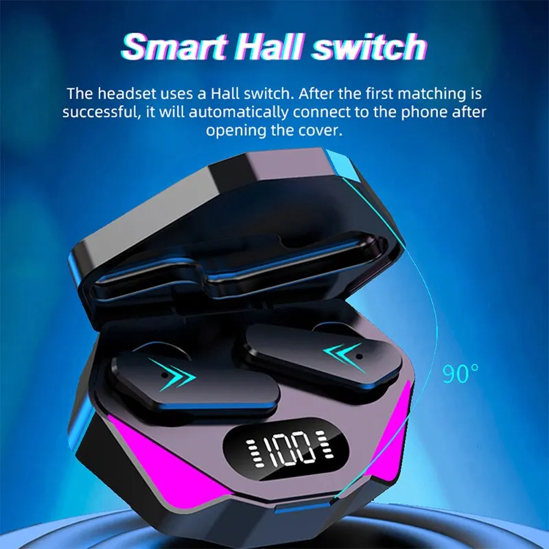 

Bluetooth-наушники DELI 29M, беспроводные геймерские наушники 65ms с низкой задержкой, наушники-вкладыши, игровая гарнитура с микрофоном для режима «свободные руки»