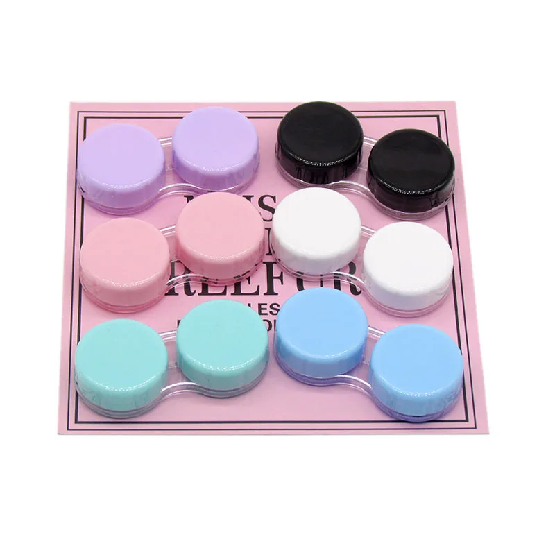 

1PCS Women Girls Cosmetic Contact Lenses Box Contact Lens Case for Eyes Care Travel Kit Holder Container Travel Accessories