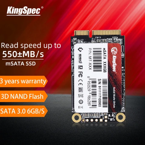 Kingspec MSATA SSD диск ssd sata 512 ГБ 1 ТБ 64 Гб 128 ГБ 256 ГБ ssd msata Внутренний твердотельный диск Жесткий диск для ноутбука и настольного компьютера