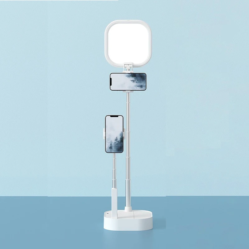 

Портативный держатель для телефона, подставка, беспроводной Bluetooth-совместимый пульт дистанционного управления с регулируемой яркостью, светодиодная лампа заполнясветильник света для селфи для живого видео