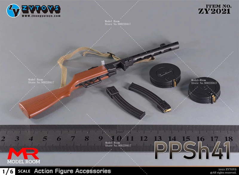 Аксессуары ZYTOYS ZY2021 масштаб 1/6 PPSh41