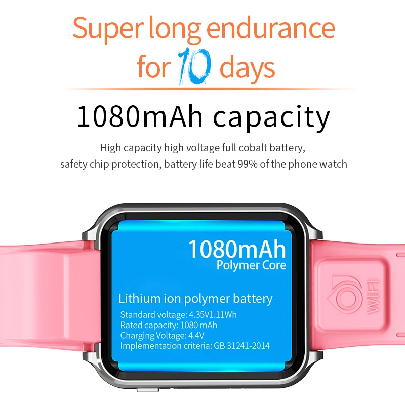 4g smart watch android 1 54 1g8g camera download app gps wifi location sound monitoring tracking girls boys sim phone clock h1 free global shipping