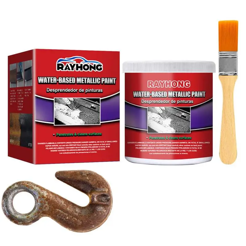 

Rust Paint Practical Rust Cleaner Car Metallic Paint Rust Water-based UV Resistant Metal Rust Remover With Brush Auto Care 100g