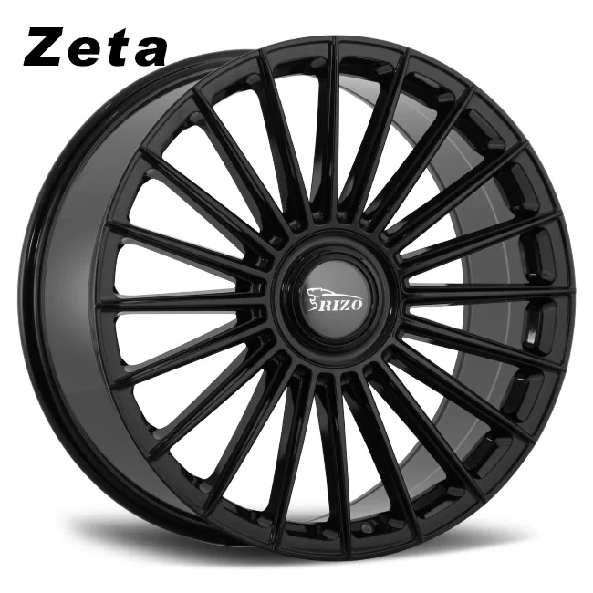 Фото RIZO Design ZETA 22-дюймовые глянцевые черные диски из сплава 8J в шахматном порядке, 4 шт. для автомобиля послепродажного обслуживания, высокая производительность №2