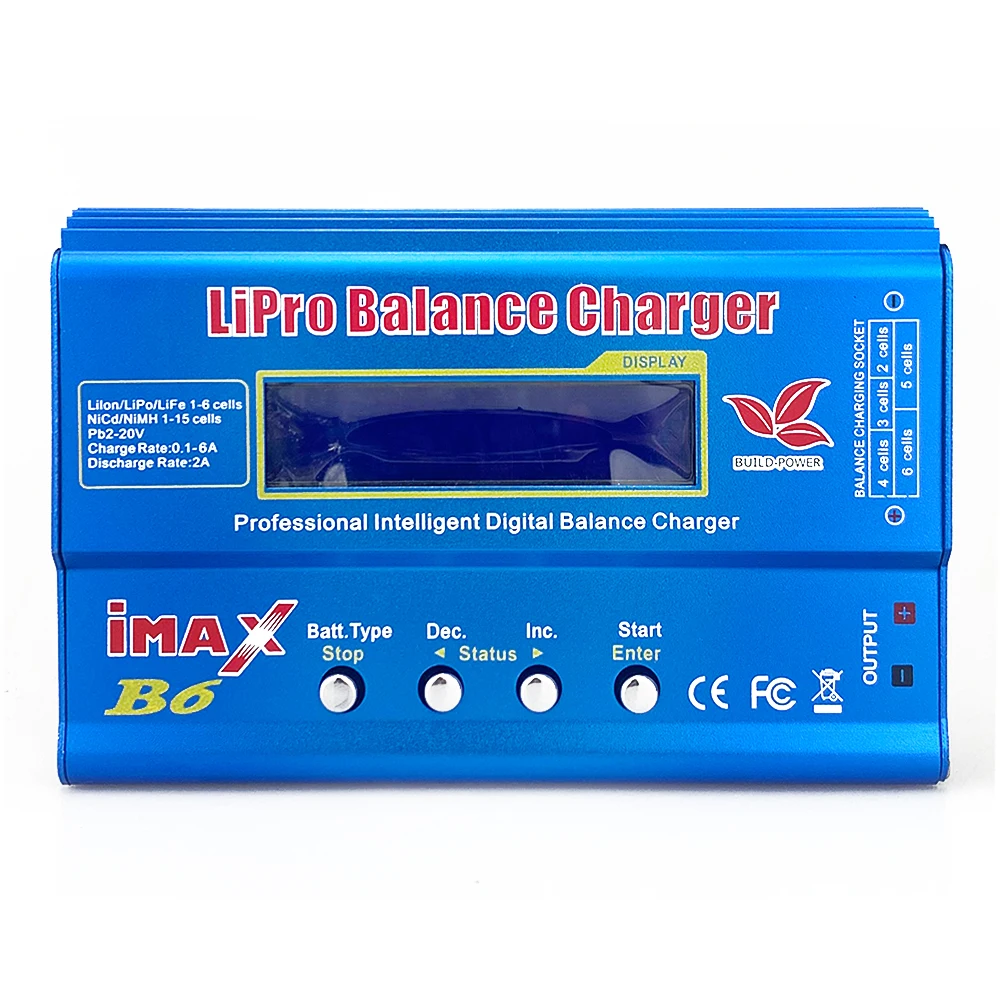 

Зарядное устройство iMAX B6 80 Вт, зарядка для аккумуляторов Lipo NiMh Li-Ion Ni-Cd, цифровое балансирующее устройство IMAX B6 Lipro, со склада в ЕС