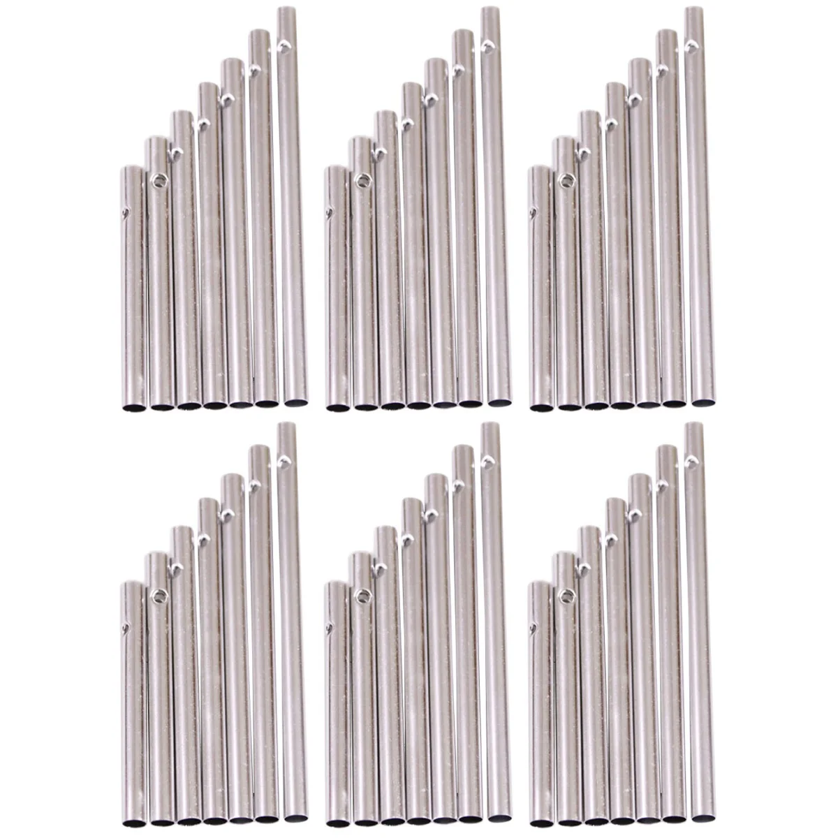 

42 PCS Aluminum Wind Chime Tube Pipe Outdoor Garden Wind Chime DIY Supplies