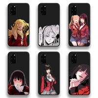 japanese anime kakegurui jabami yumeko phone case for samsung galaxy s21 plus ultra s20 fe m11 s8 s9 plus s10 5g lite 2020