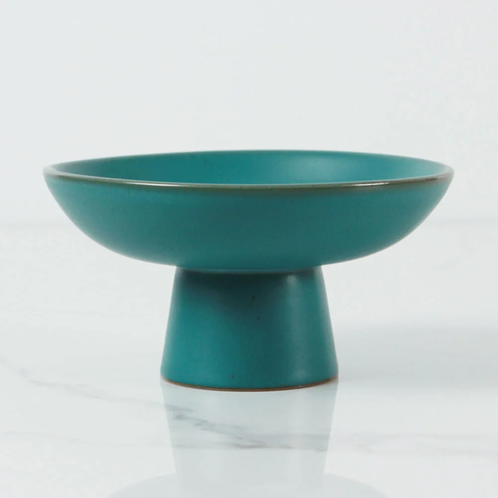 

Fruit Serving Dish Ceramic Dessert Plate High Based Fruit Tray Ceramic Compote for Party Restaurant Banquet