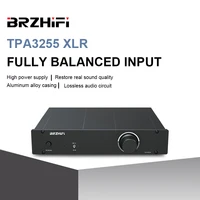brzhifi audio tpa3255 xlr amplifier fully balanced input and output 300w2 hifi digital amplifier home theater stereo sound