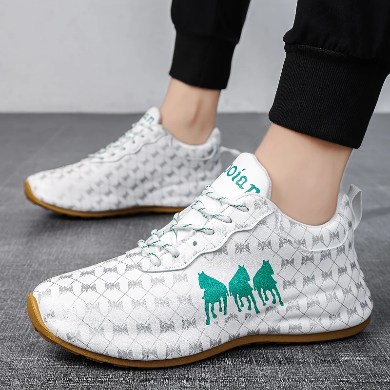 Новинка брендовая мужская кожаная обувь модная для настольного тенниса