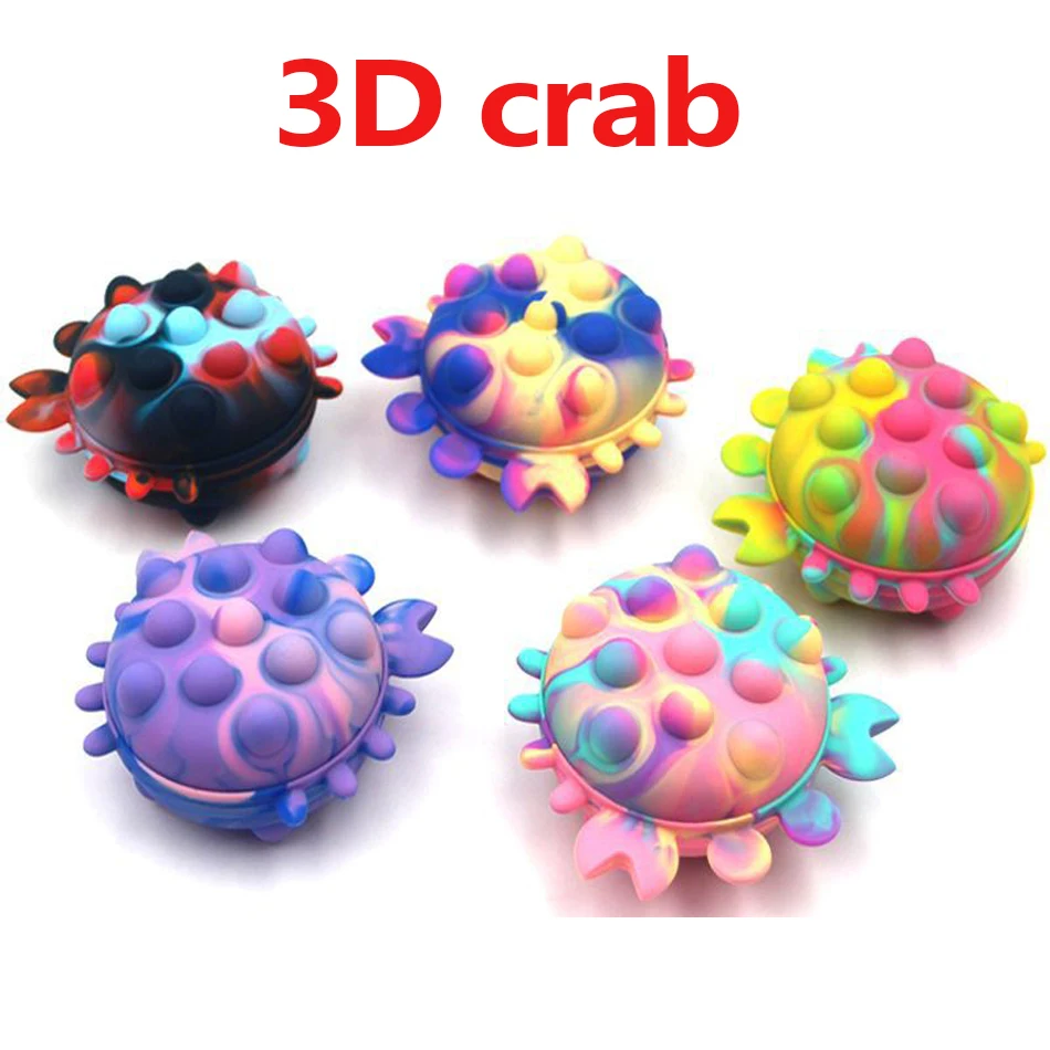 

Creative bubble kneading music silicone toy 3D crab rat killing pioneer adult decompression children's toy adult gift