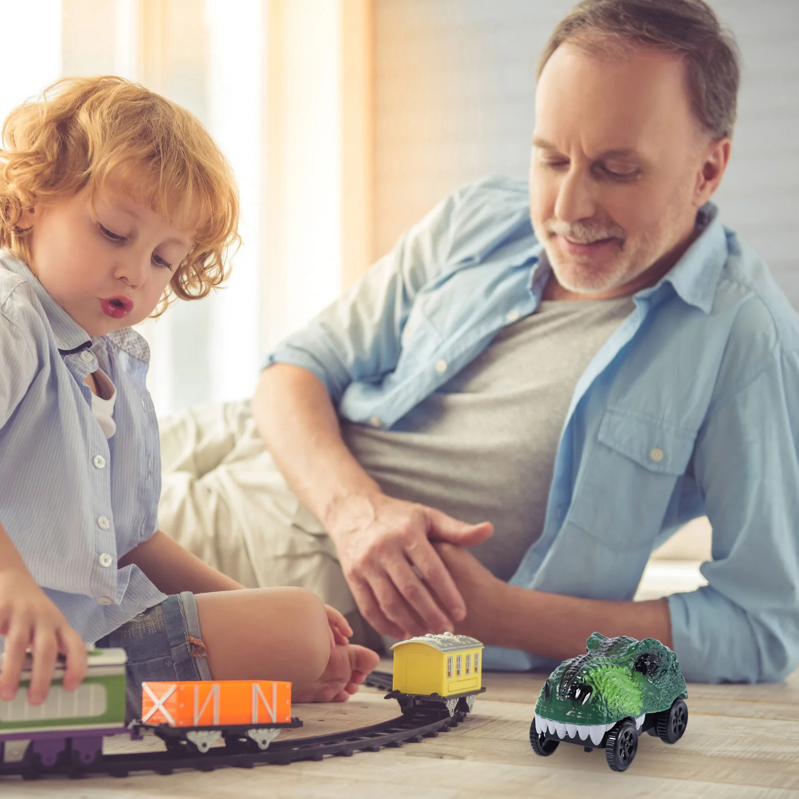 Автомобиль-динозавр мультяшная дорожка детская игрушка для детей светящийся