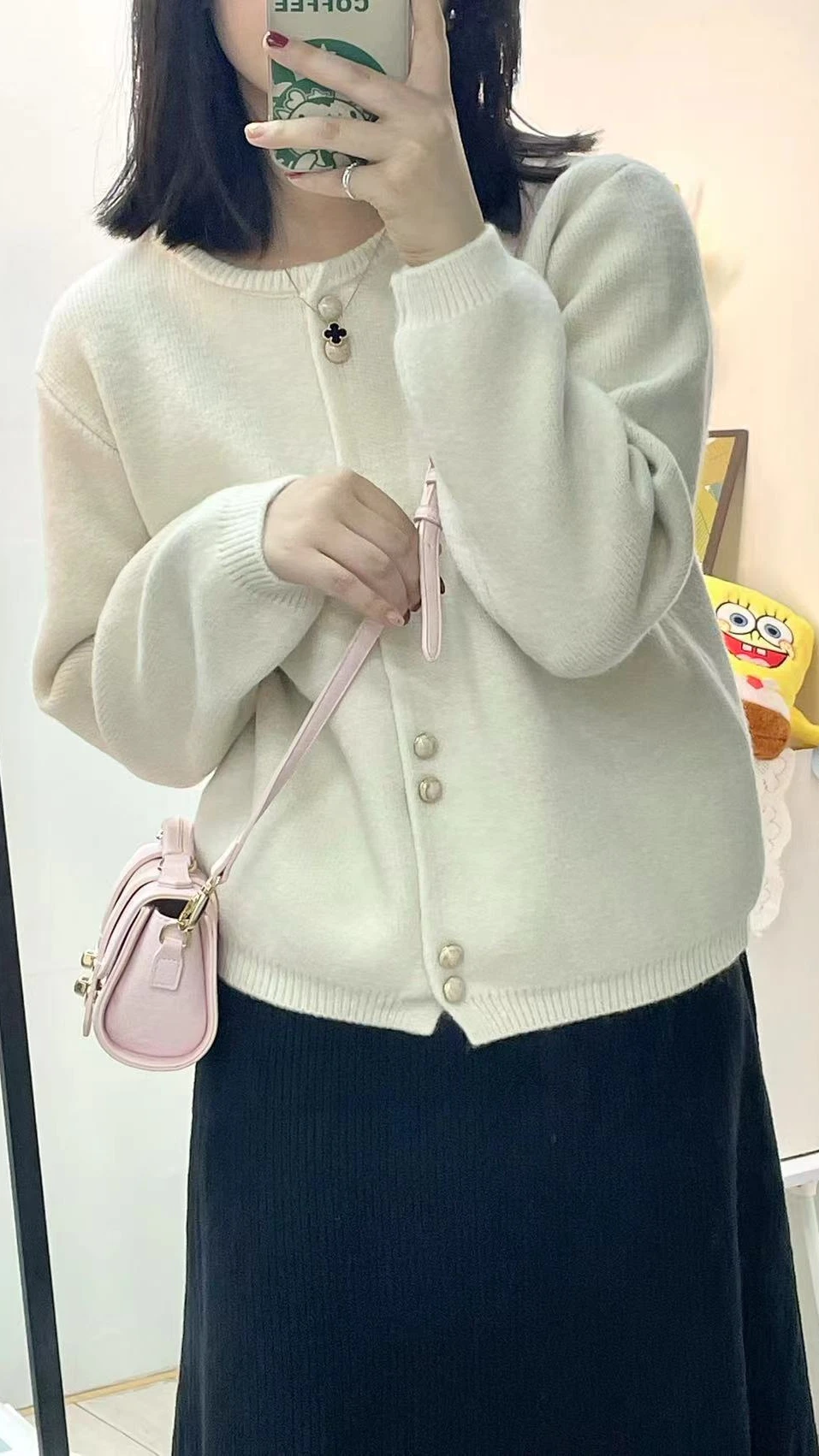 Двойная стеклянная пуговица однотонный мягкий клейкий утягивающий новый