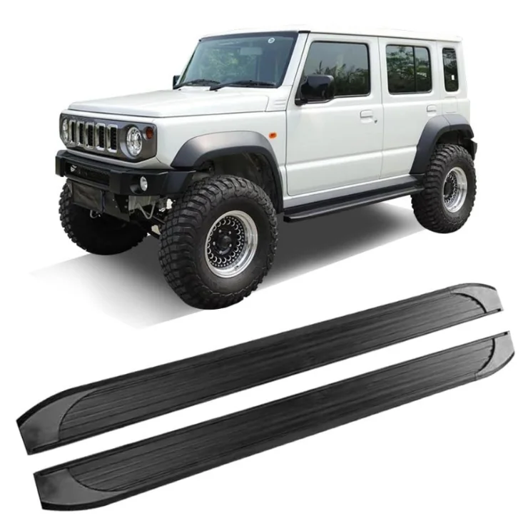 Фото Алюминиевые подножки для внедорожника Jimny 5-дверный 2019-2023 №1