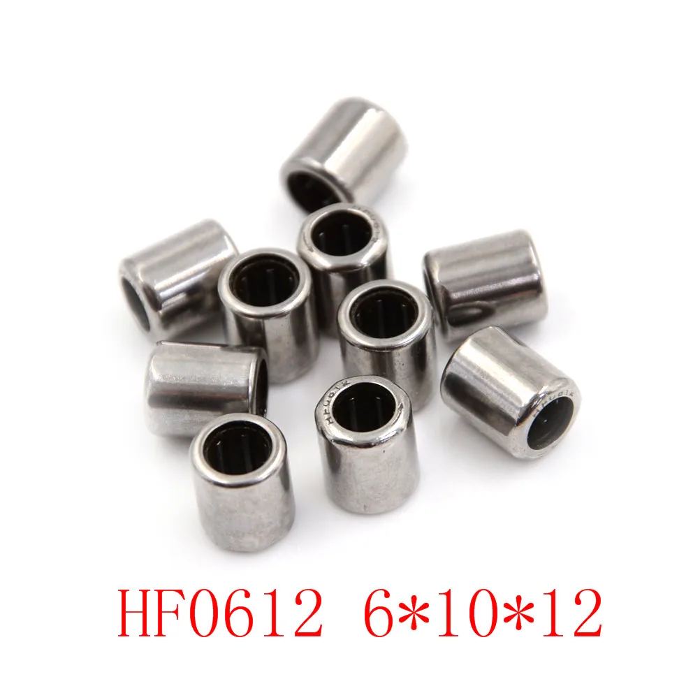

10PCS HF0612 6x10x12 mm One Way Clutch Miniature Roller Needle Bearing With Corrosion Resistance And High Quality