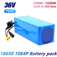 36v 10s4p 14ah 18650 high capacity power 42v 750w 1000w lithium battery pack for ebike electric car bicycle scooter belt 30a bms