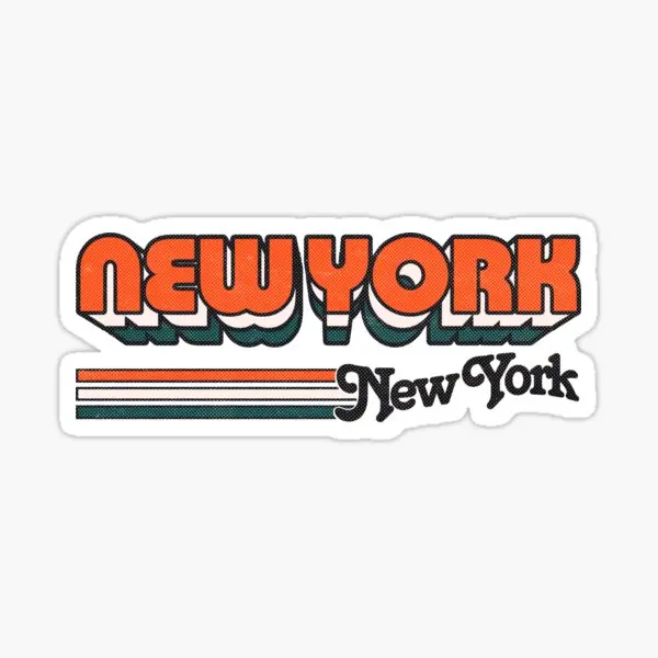 

New York Ny City Stripes 5PCS Stickers for Funny Water Bottles Car Stickers Room Bumper Living Room Cartoon Home Laptop Kid Art