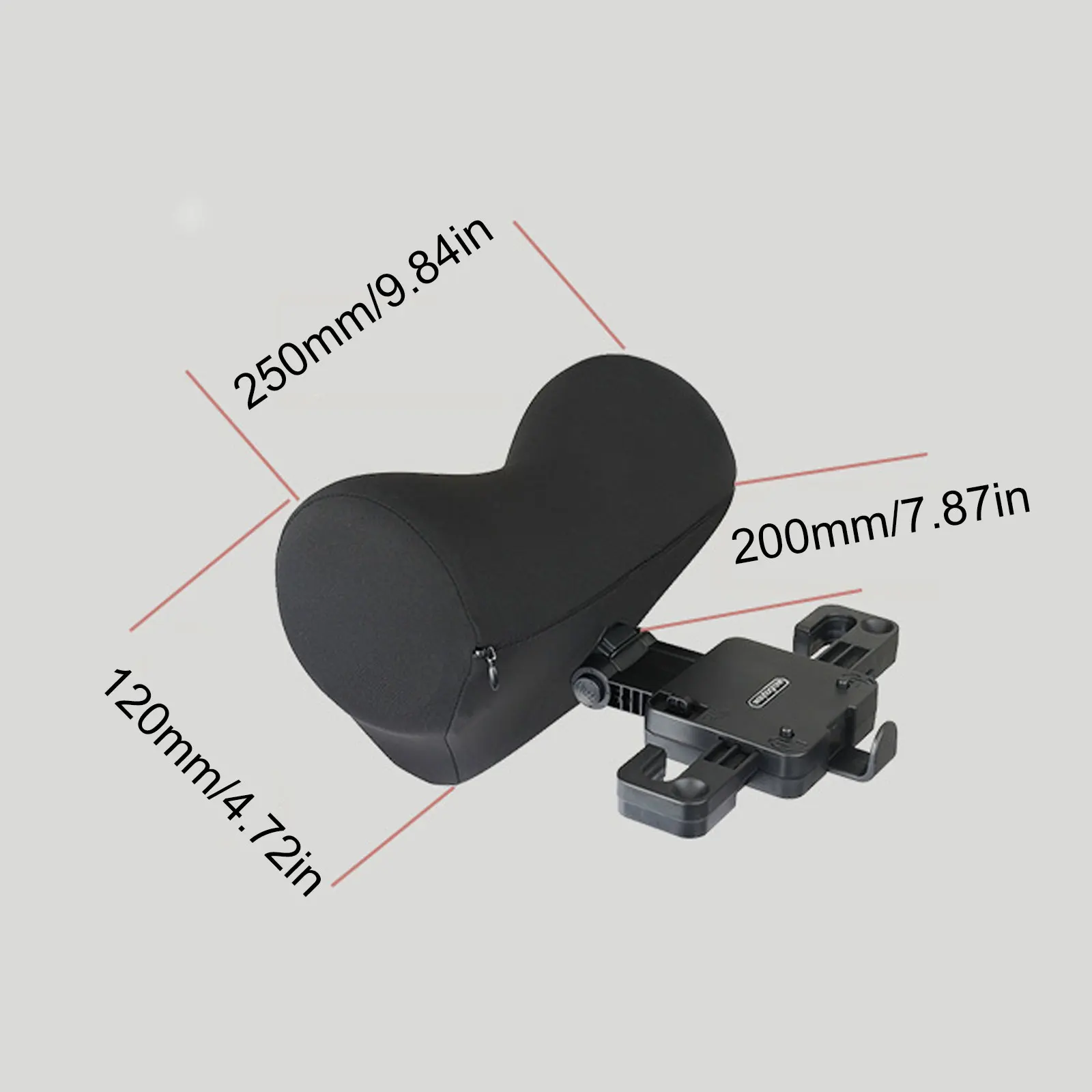Подушка на подголовник автомобильного сиденья с регулируемым держателем для