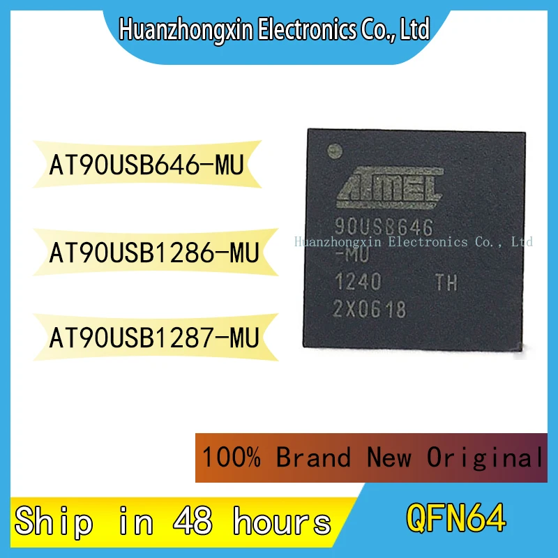 

AT90USB646-MU AT90USB1286-MU AT90USB1287-MU MCU Chip QFN64 Integrated Circuit Microcontroller 100% Brand New Original