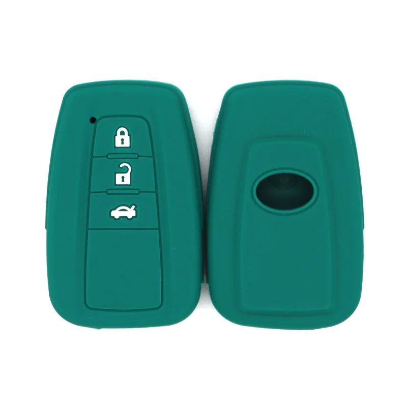 

Силиконовый чехол для умных автомобильных ключей для Toyota Crown/Corolla EX/Reiz/RAV4/Land Cruiser Prado/Camry/C-HR - аксессуары для декора с защитой от царапин