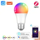 Светодиодсветильник лампа Zigbee 3,0 RGB + WW + CW E27, умный дом, светодиодная лампа Tuya, совместимая с Smartthings, Alexa, Amazon, Google Assistant