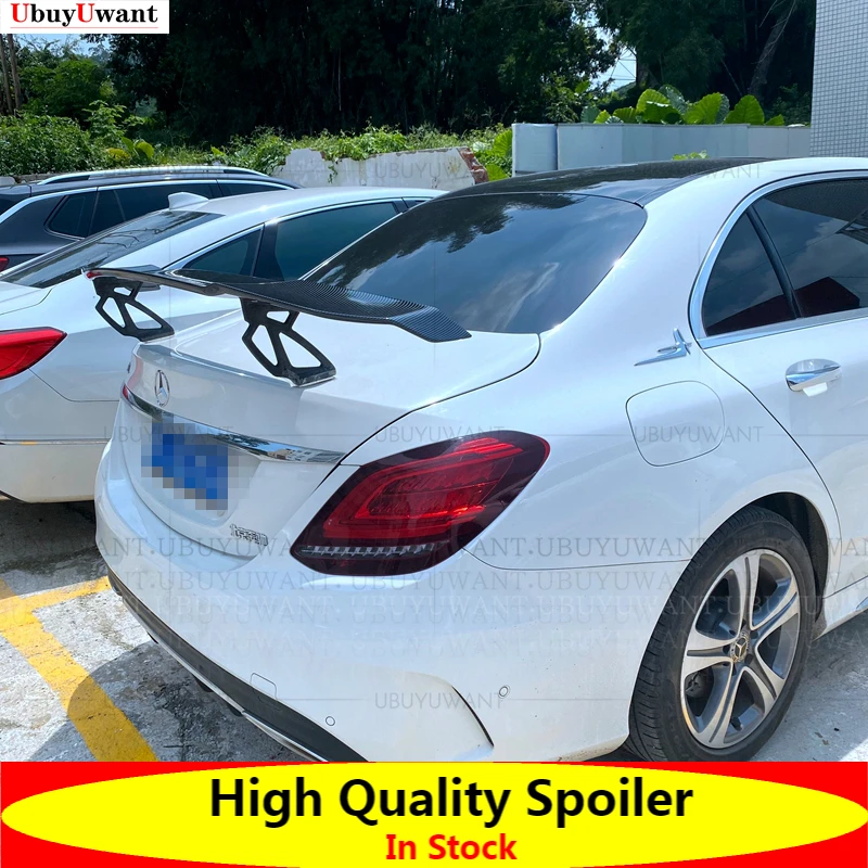 

High Quality ABS Material Car Rear Wing Primer Color Rear Spoiler FOR Benz C Class W205 GTS-V STYLE ABS SPOILER 2014-2020