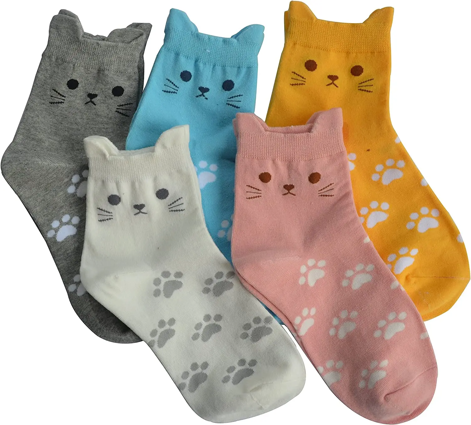 Летние повседневные парные носки для влюбленных 6 пар Женские носки для кошек сова кошка собака Подарки для женщин