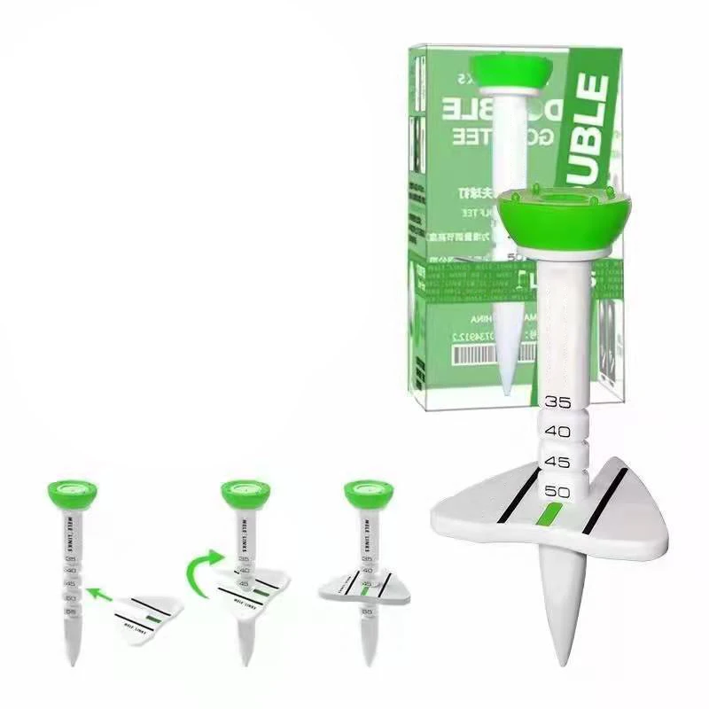 

Golf Tee Push-Down Ball Rack Precise Alignment Height Adjustable Plastic Accessories Portable Trainer Sports Equipment
