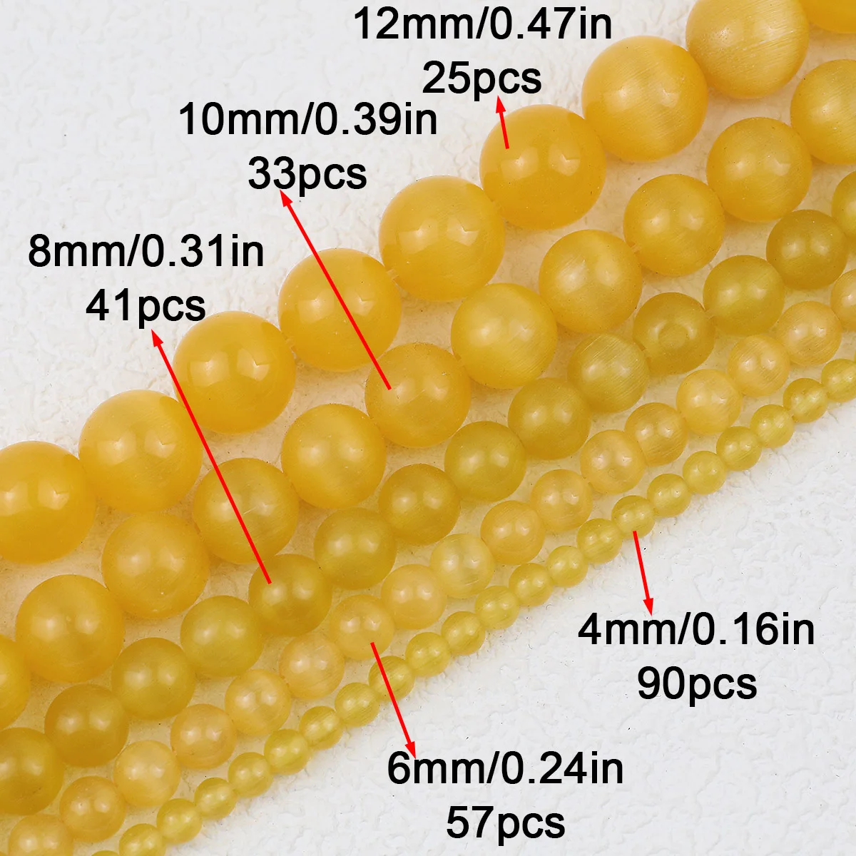 Натуральный опал темно-желтый камень кошачий глаз круглые свободные бусины для