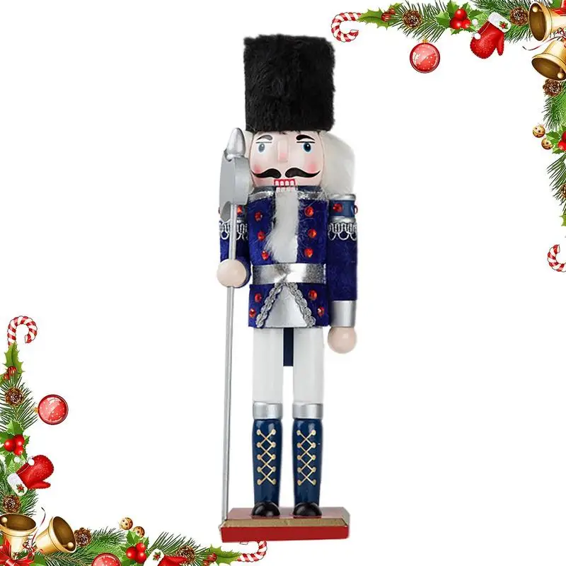 

Рождественские гайковерты, традиционные гайковерты на Рождество с квадратной основой, 12-дюймовые гайковерты, деревянный солдат, гайковерт