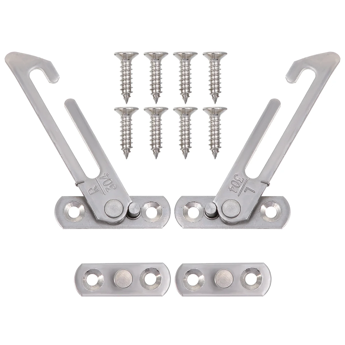 

2pcs Window Lock Stainless Steel Sliding Window Gate Lock with Screws For Barn Door Garage Window