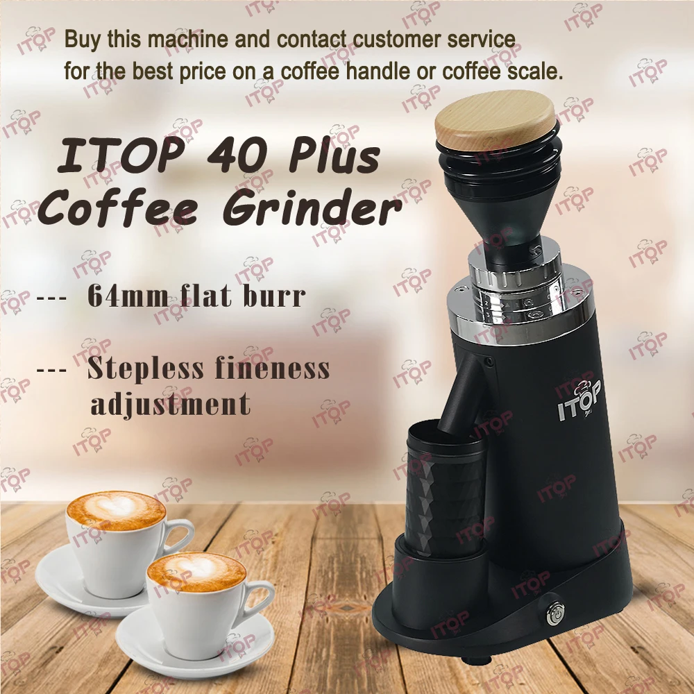ITOP40 Plus Coffee Grinder Upgrade 64MM Flat Titanium Burr S