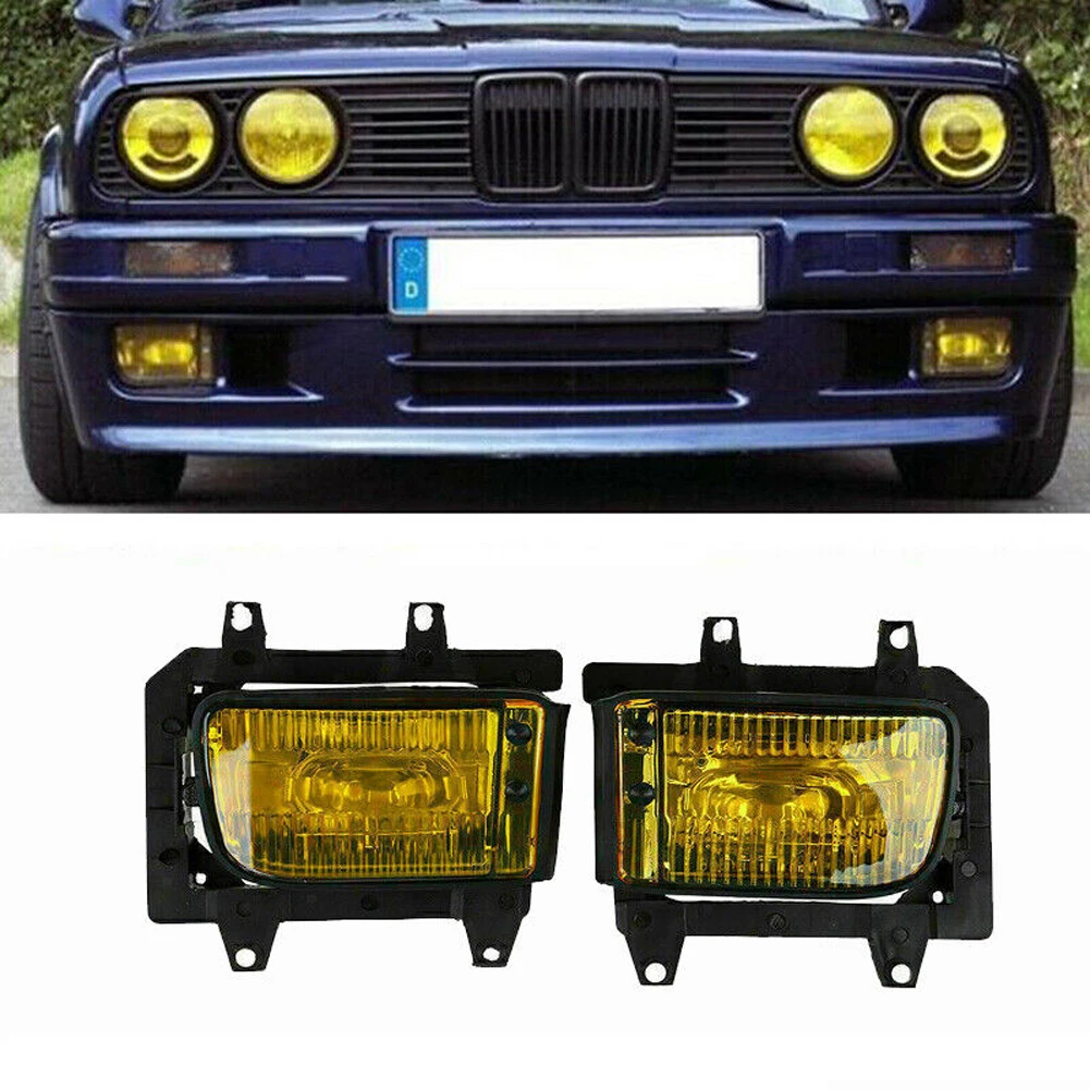 

1 Pair High quality Fog Lamp Front Bumper Fog Light Headlamp Assemblies Compatible For 3 Series E30 82-94 (without Bulb)