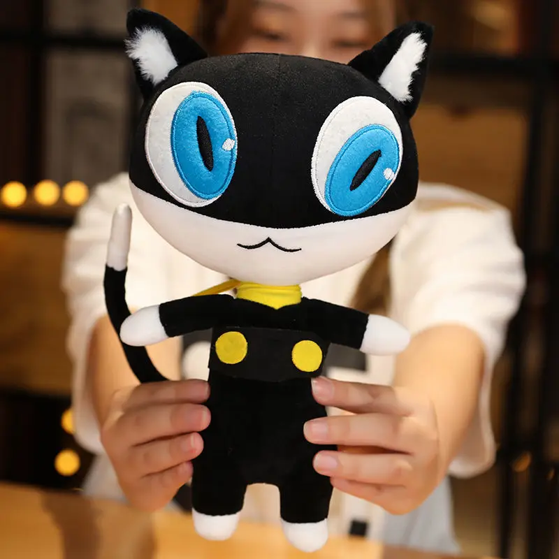 

Persona 5 The Animation Plush Toys Black Cat Morgana Mona Anime Figure Cosplay Plush Doll Toys For Children Gifts Collecto