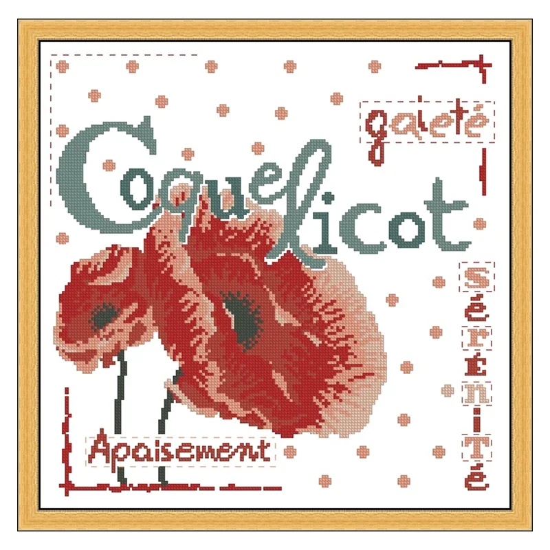 Набор для вышивки крестом с цветочным рисунком Amishop Lili Points Historical Rose Mac Orchid Tulip