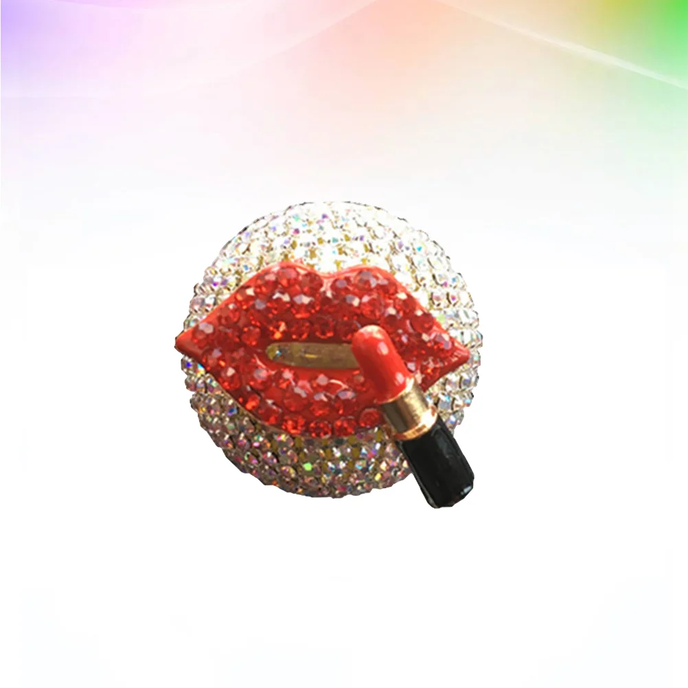

1PC Car Perfume Clip with Lipstick Rhinestone Lip Essential Oil Charm Aromatherapy Diffuser for Auto Vehicle