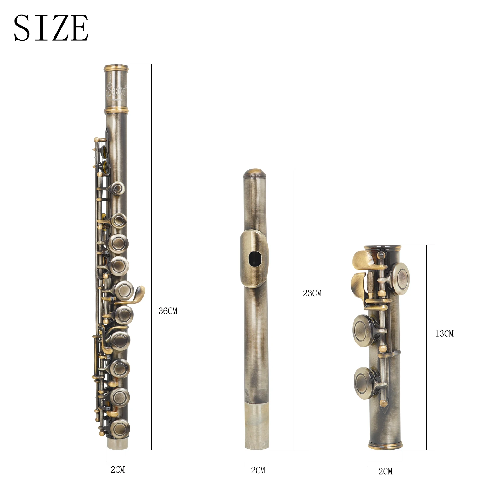 Флейта SLADE C-key 16 отверстий Закрытые отверстия C с чехлом, салфеткой для чистки, перчатками, аксессуар для деревянных духовых инструментов для меломанов.