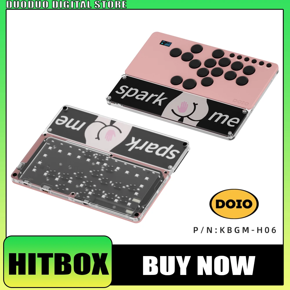 DOIO KBGM-H06 PRO HITBOX алюминиевый сплав Портативная Игровая Клавиатура A4 аркадный