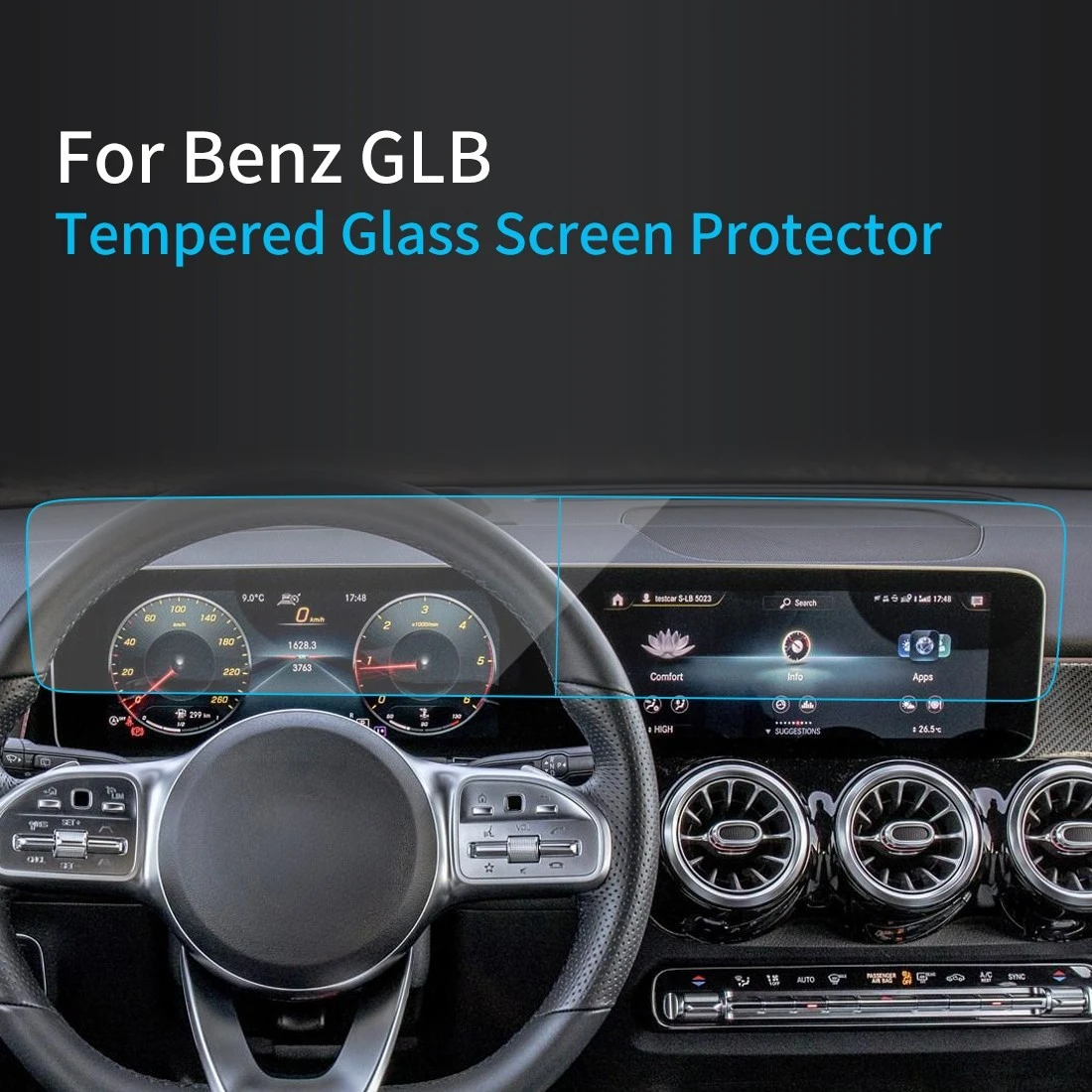 

Автомобильные наклейки, защита экрана для Benz GLB 2023, экран навигатора, закаленное стекло, защитная пленка, автомобильные аксессуары для транспортных средств