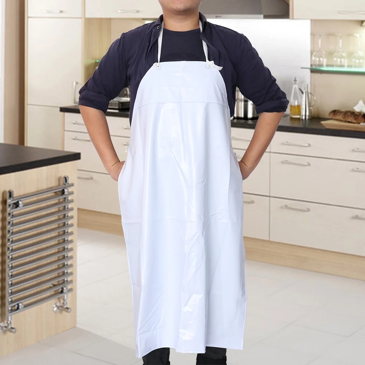

Apron Waterproof Apronskitchendishwashing Cooking Butcher Vinyl Work Rubberbib Chef Neck Industrial Heavy Duty Resistant Halter