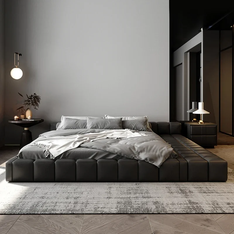 Скандинавская кровать для хранения эстетический прикроватный столик кровати