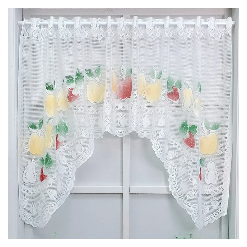 

Кружевные занавески с рисунком фруктов