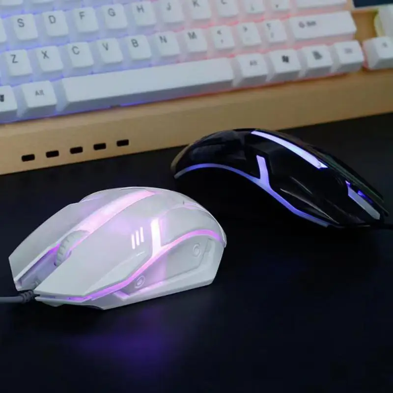 

Desktop Gaming Mice Luminous 1600dpi Ergonomic Mouse Usb Wired Mouse For Gamers Universal For Computer Laptop Gamer Office